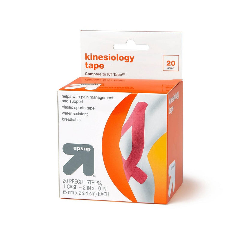 Pre-Cut Kinesiology Tape - 2in x 10in - Pink - up & up