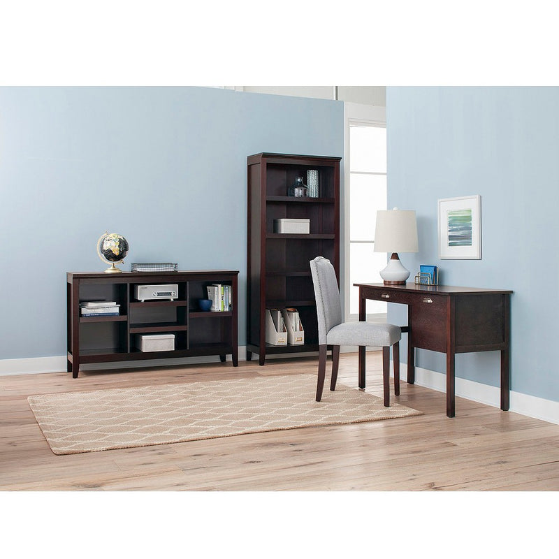 32" Carson Horizontal Bookcase with Adjustable Shelves Espresso Brown - Threshold (LOCAL PICKUP ONLY)