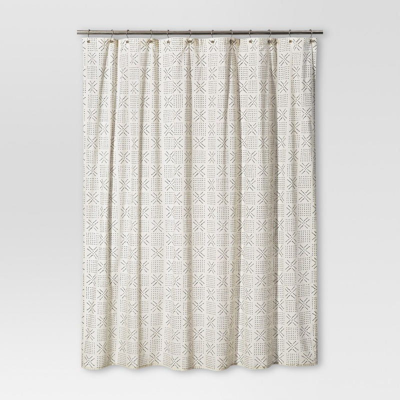 Shapes Shower Curtain White - Threshold