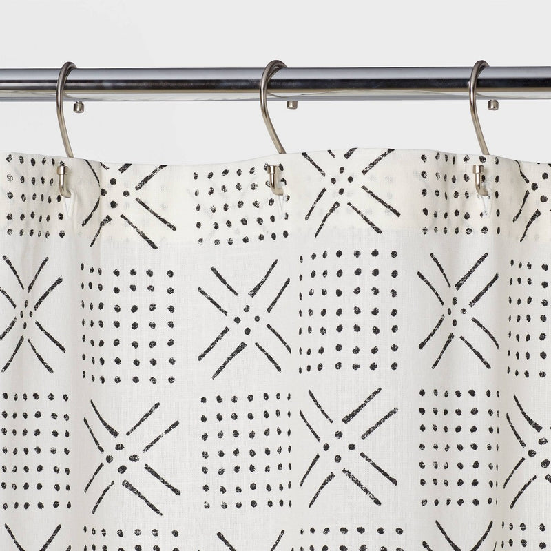 Shapes Shower Curtain White - Threshold
