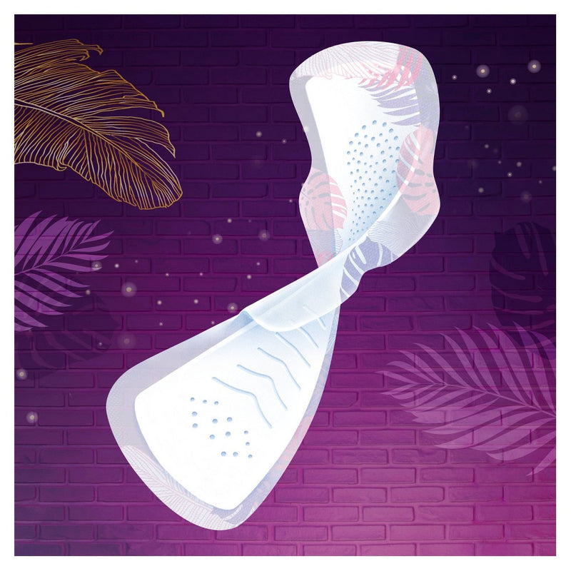 Always Radiant Flexfoam Overnight Absorbency Pads with Wings - Scented - Size 4 - 20ct