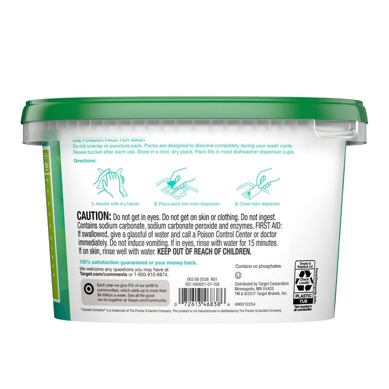 Fresh Scent Advanced Dishwasher Detergent Packs - 43ct - up & up