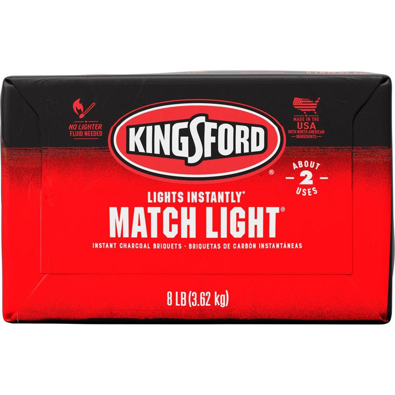 Kingsford Match Light Instant Charcoal Briquettes, BBQ Charcoal for Grilling - 8lbs