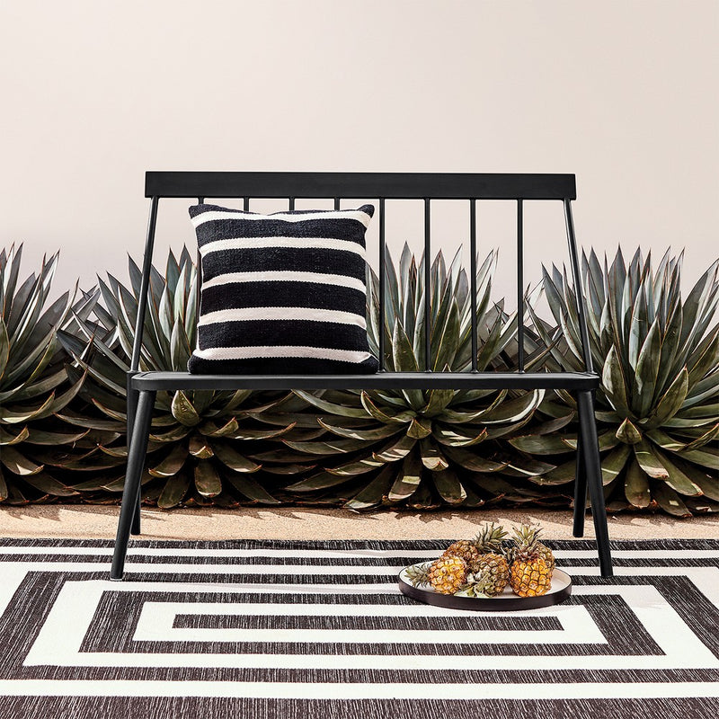 Windsor Metal Stack Patio Bench Black - Project 62 (LOCAL PICKUP ONLY)