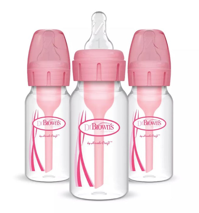 Dr. Brown's Natural Flow Anti-Colic Options+ Narrow Baby Bottle,4oz/120m SB43306