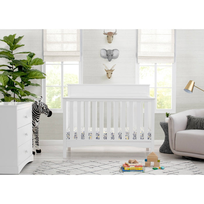 Delta Children Skylar 6 -in-1 Convertible Crib, Greenguard Gold Certified - Bianca White (LOCAL PICKUP ONLY)