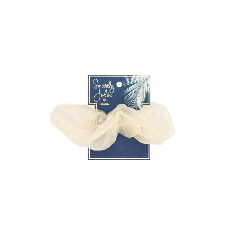 Sincerely Jules by Scunci Extra large Organza Scrunchie - Cream