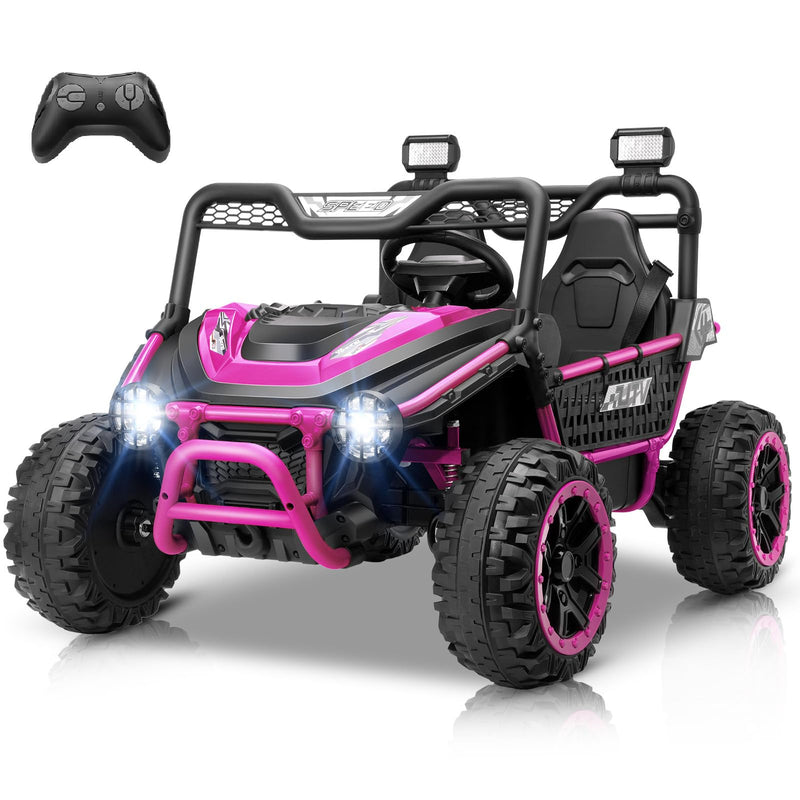 Hikole 24V 2-Seater Ride On Toys For Big Kids, XXL 22" Wide Seat, Pink (LOCAL PICKUP ONLY)