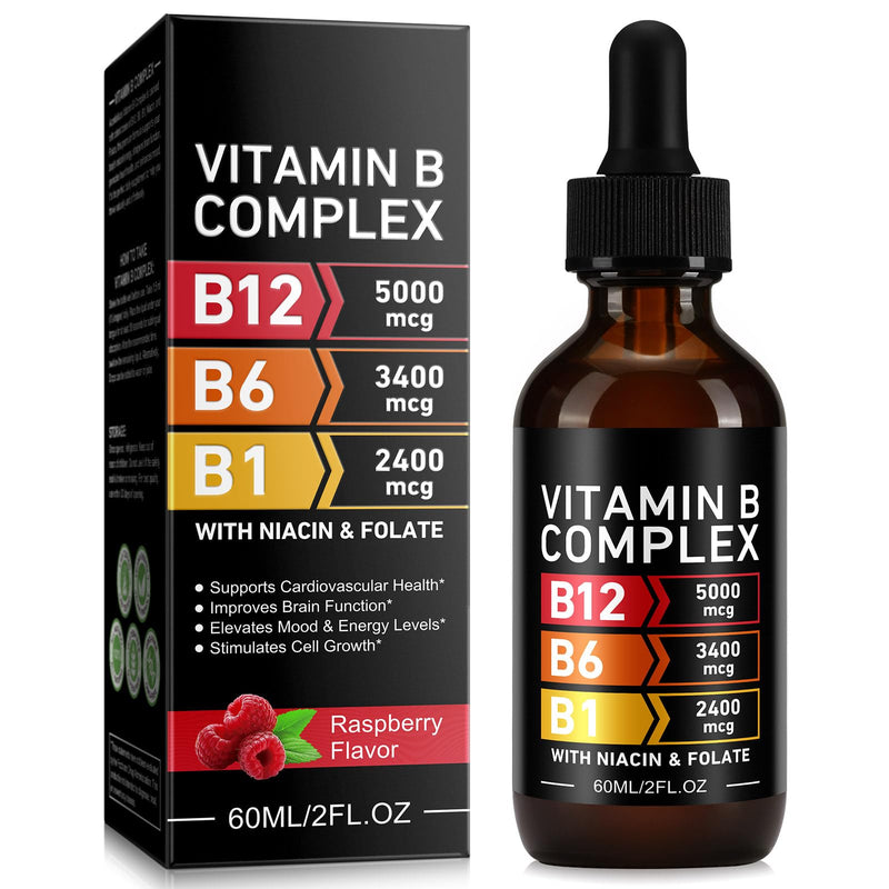 VOGSIG Vitamin B Complex, B Complex Vitamins For Women, Vitamin B Complex Liquid, Vitamin B12 Methylcobalamin,B6,B1,B9 For Metabolic Health Support, Vegan, Non-GMO, Gluten Free (1)