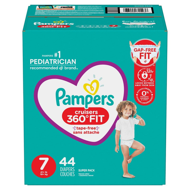Pampers Cruisers 360 Diapers Super Pack - Size 7 - 44ct