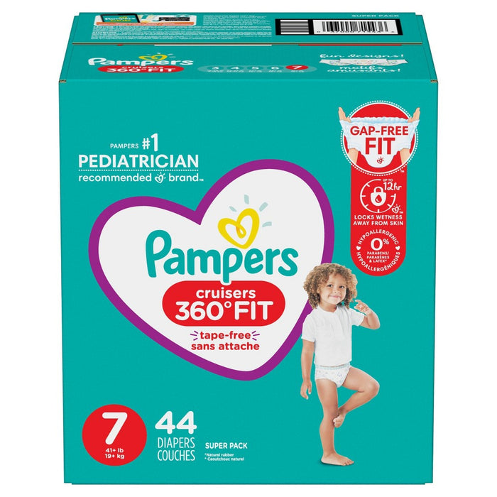 Pampers Cruisers 360 Diapers Super Pack - Size 7 - 44ct
