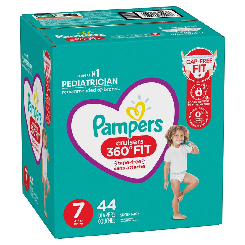 Pampers Cruisers 360 Diapers Super Pack - Size 7 - 44ct