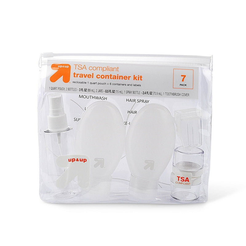 Travel Container Kit - Clear - 7pk - Up&Up