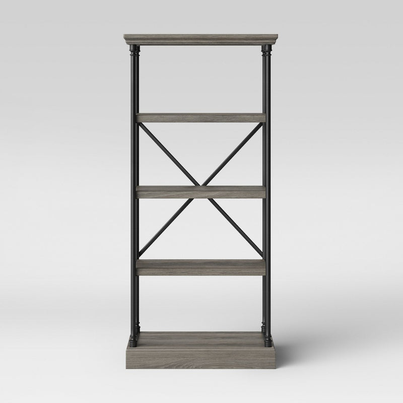 65" Conway Cast Iron Bookshelf Gray - Threshold (LOCAL PICKUP ONLY)