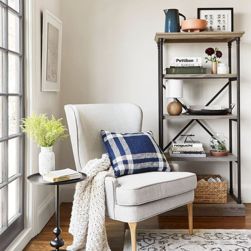 65" Conway Cast Iron Bookshelf Gray - Threshold (LOCAL PICKUP ONLY)