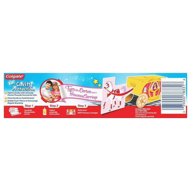 Colgate Kids Toothpaste with Cavity Protection & Fluoride - Bubble Fruit - 4.6oz