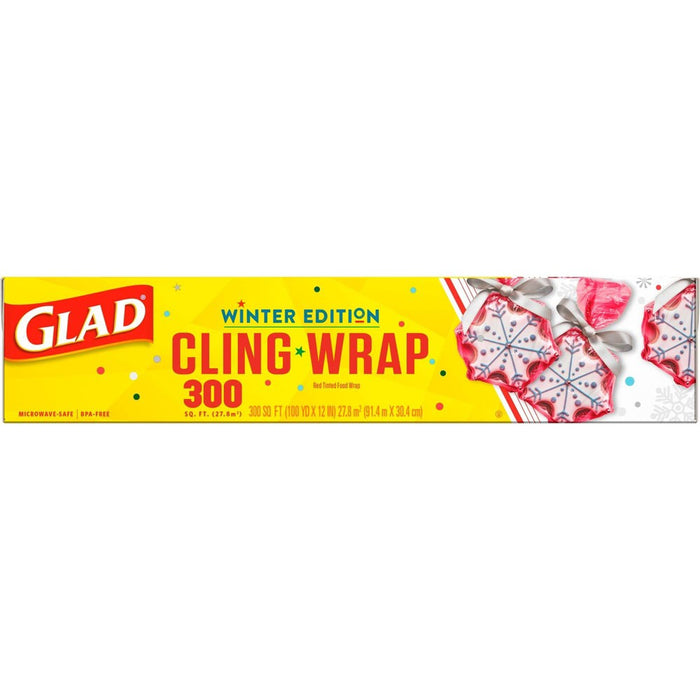 Glad Cling Holiday Food Wrap - 300 sq ft
