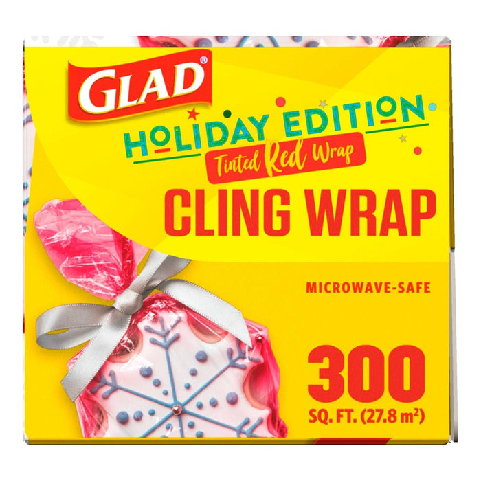 Glad Cling Holiday Food Wrap - 300 sq ft