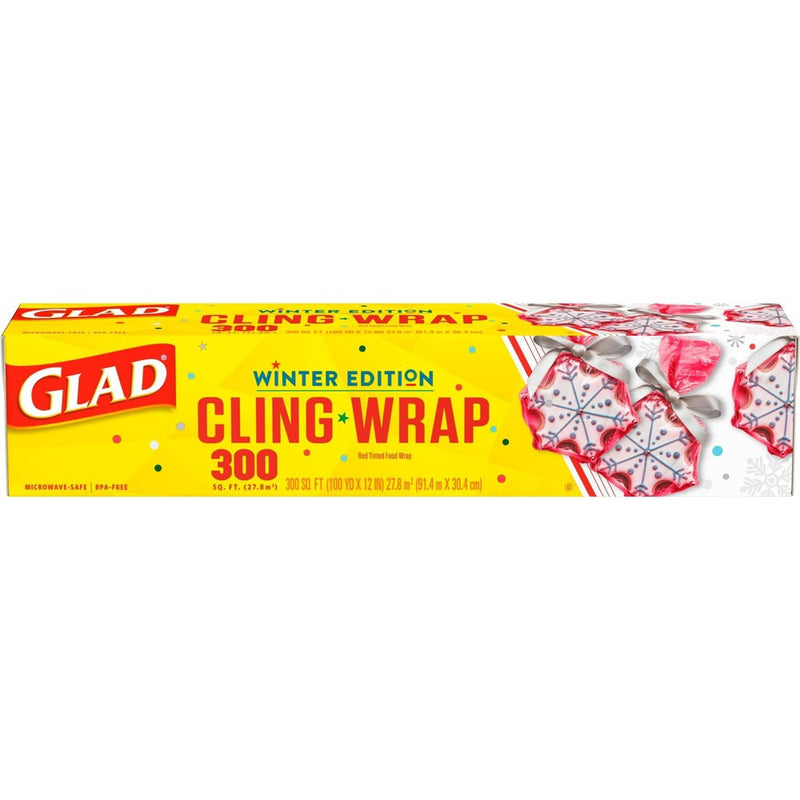 Glad Cling Holiday Food Wrap - 300 sq ft