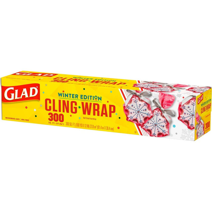Glad Cling Holiday Food Wrap - 300 sq ft
