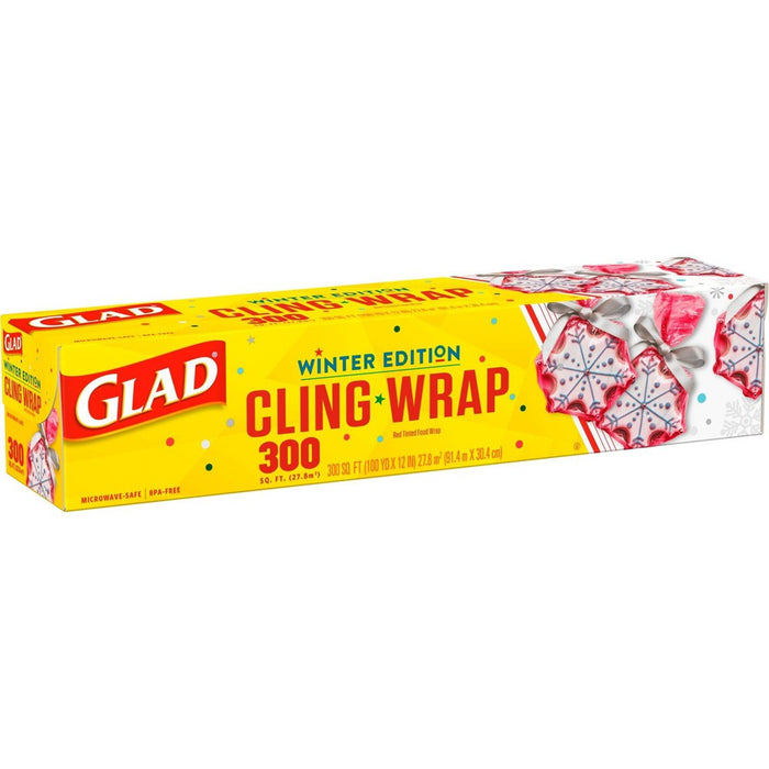 Glad Cling Holiday Food Wrap - 300 sq ft