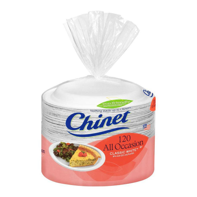Chinet Lunch Plates Classic White - 120ct