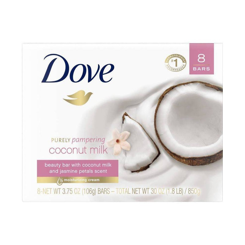 Dove Purely Pampering Coconut Milk Beauty Bar Soap - 8pk - 3.75oz each