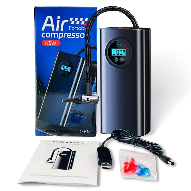 Tire Inflator Portable Air Compressor, 150 PSI Digital Air Pump For Car