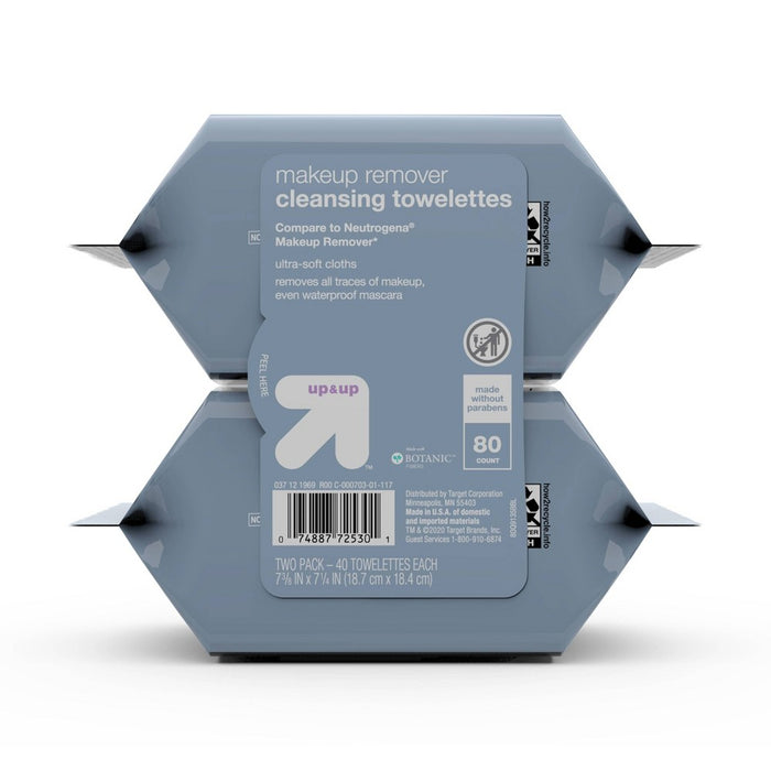 Makeup Remover Facial Cleanser - 80ct - up & up