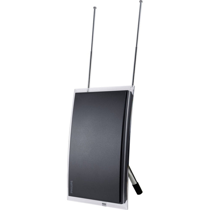 Philips Crystal HD Indoor Amplified TV Antenna with 6 ft. Coaxial Cable - Black