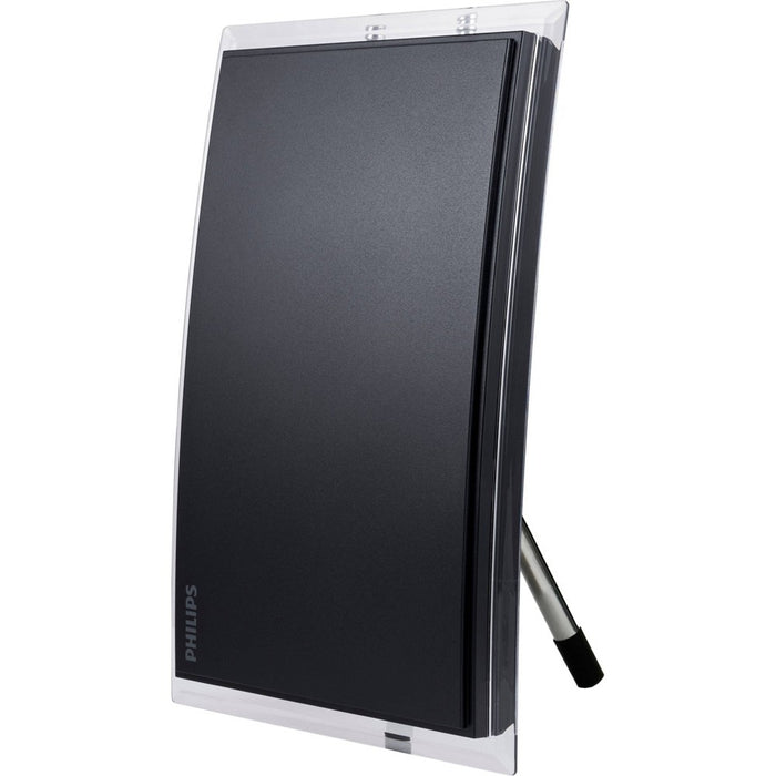 Philips Crystal HD Indoor Amplified TV Antenna with 6 ft. Coaxial Cable - Black