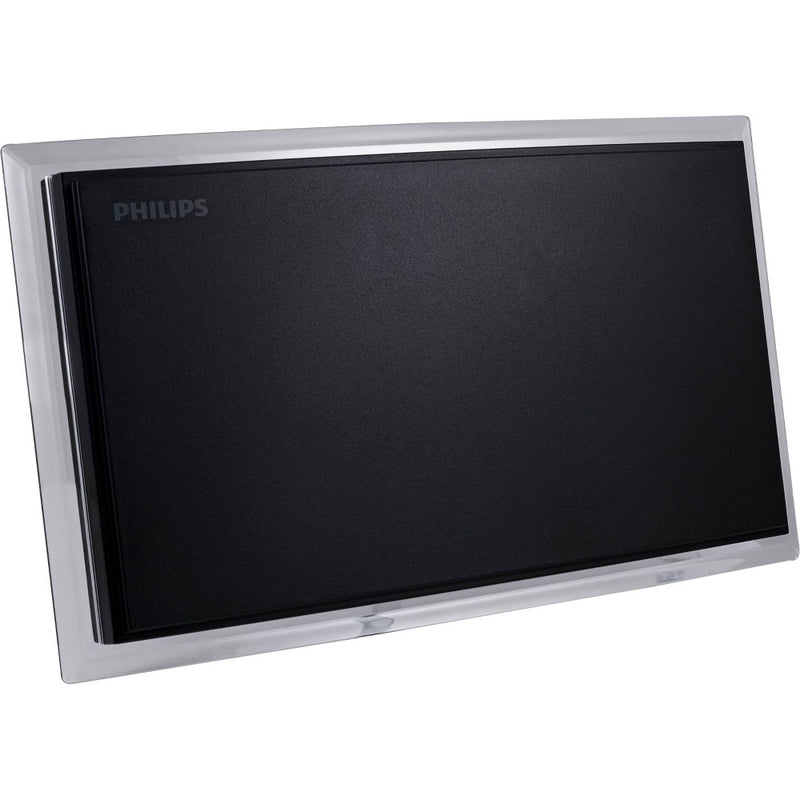 Philips Crystal HD Indoor Amplified TV Antenna with 6 ft. Coaxial Cable - Black