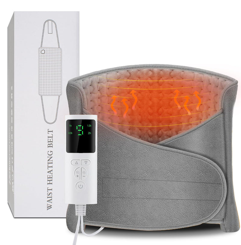Heating Pad For Back Pain Relief Period Cramps, Electric Wearable Heating Pad For Neck Shoulder, Menstrual Waist Heat Pad Wrap Belt With 9 Heat Level, 4 Timer Setting, Gifts For Women Men (12"X50")