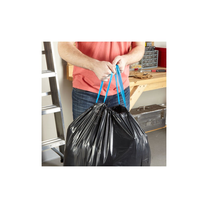 Hefty Ultra Strong White Pine Breeze Large Drawstring Trash Bags 30 Gallon - Black - 34ct