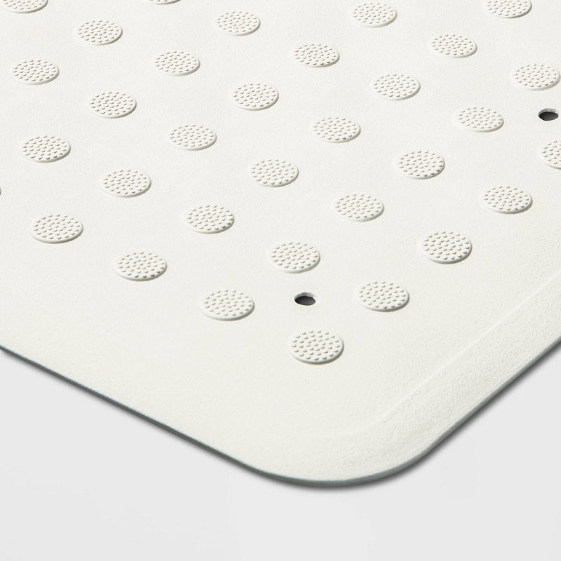 28"x16" Rubber Bath Mat White - Made By Design