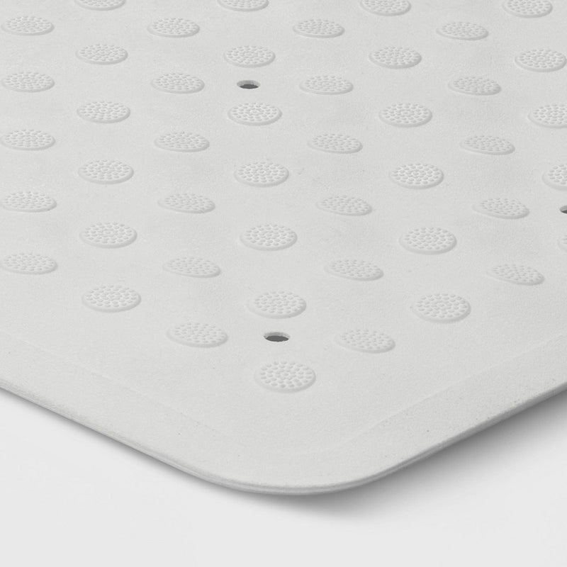 28"x16" Rubber Bath Mat White - Made By Design