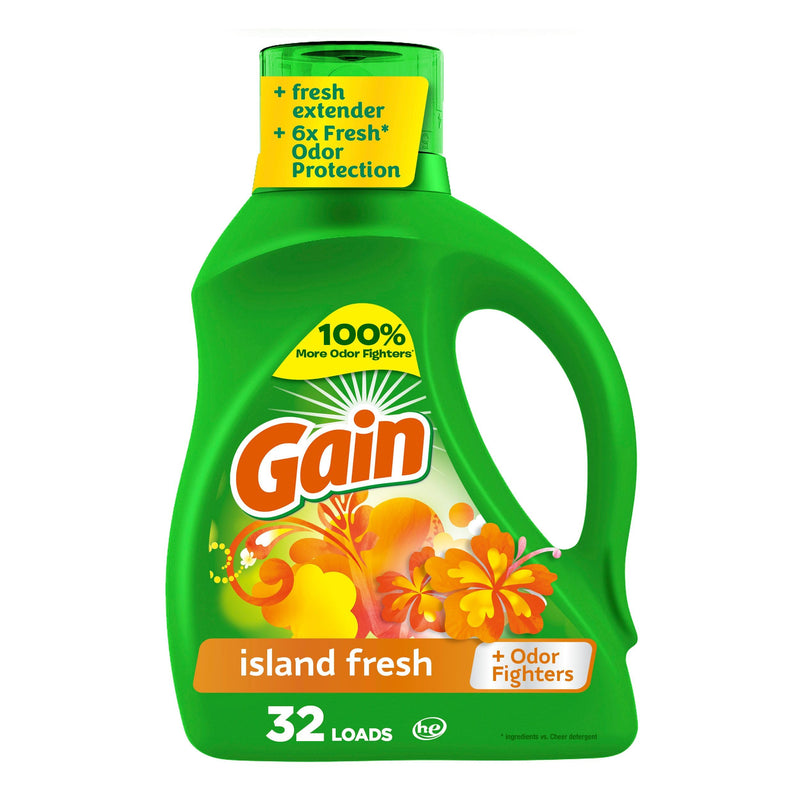 Gain Island Fresh 46 FL Oz (1.36L) Liquid Detergent