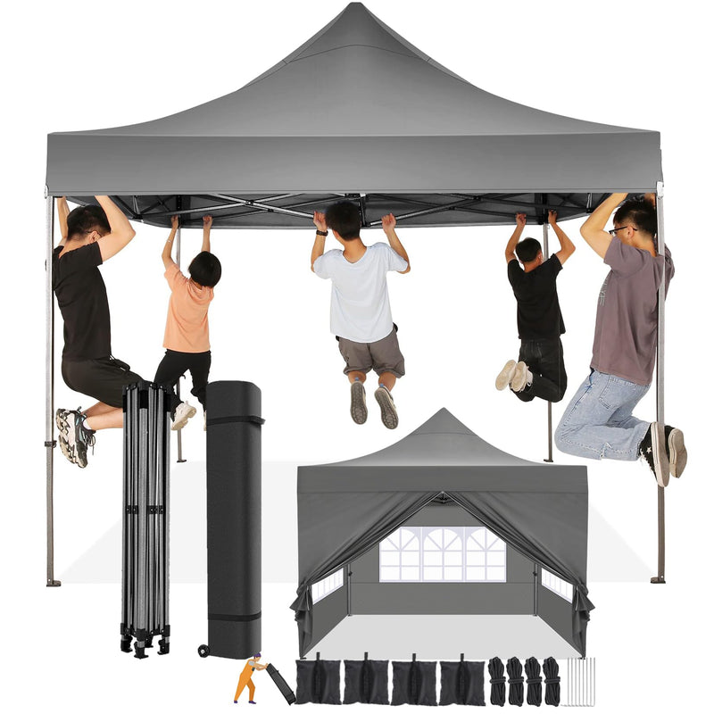 COBIZI 10X10 Pop Up Canopy Tent With 4 Sidewalls (LOCAL PICKUP ONLY)