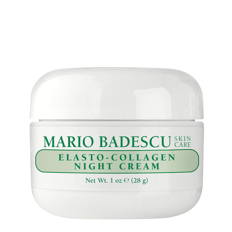 Mario Badescu Elasto-Collagen Night Cream, Anti Aging Collagen Cream For Dry Or Sensitive Skin, Facial Skin Care Infused With Vitamin E Moisturizer, 1 Oz