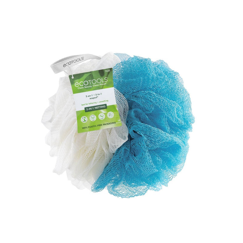 EcoTools EcoNet Blue and Cream 2-in-1 Pouf