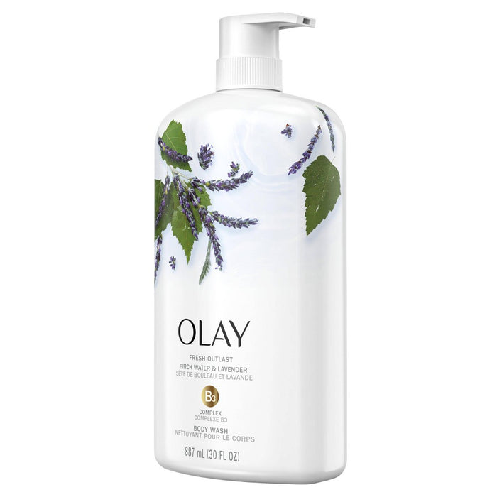 Olay Fresh Outlast Body Wash Birch Water & Lavender - 30 fl oz