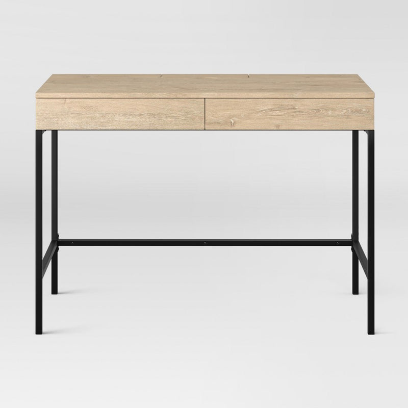 Loring Wood Writing Desk with Drawers Vintage Oak - Project 62 (LOCAL PICKUP ONLY)