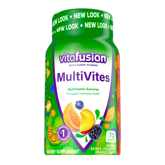 Vitafusion Multivites Gummy Vitamins, 70Ct single bottle