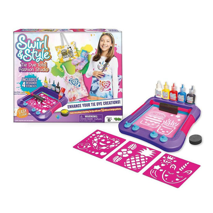 Swirl & Style Tie Dye Print Shop Craft Activity Kit