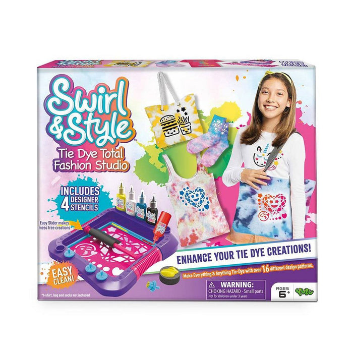 Swirl & Style Tie Dye Print Shop Craft Activity Kit