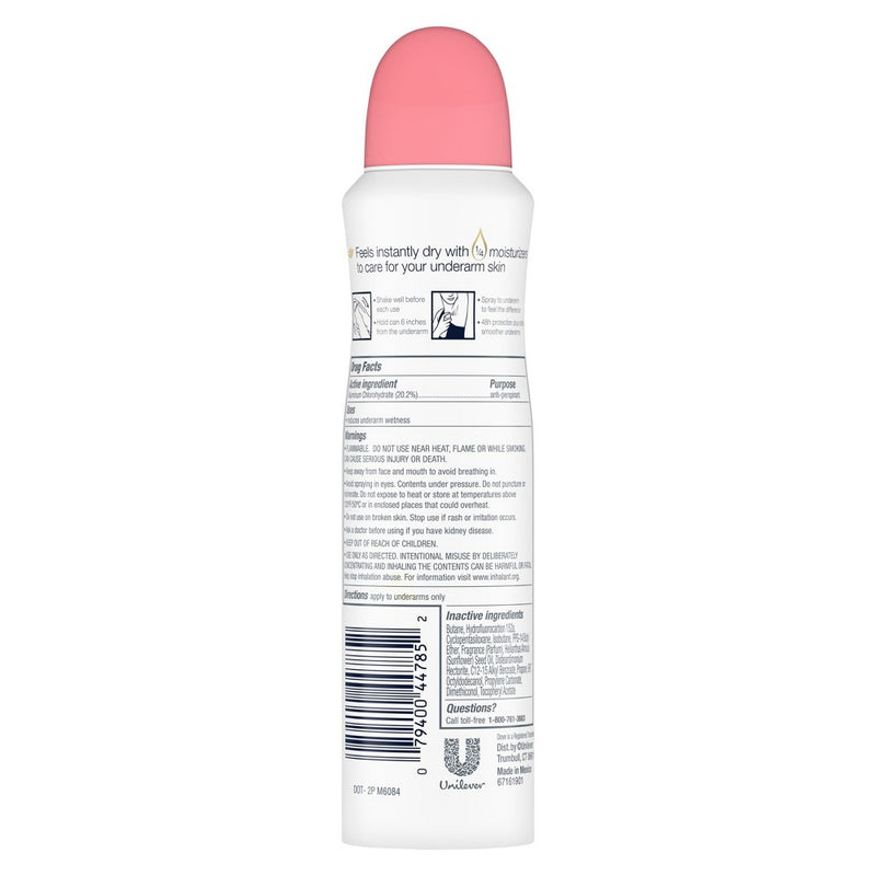 Dove Dry Spray Antiperspirant & Deodorant Rose Petals - 3.8oz