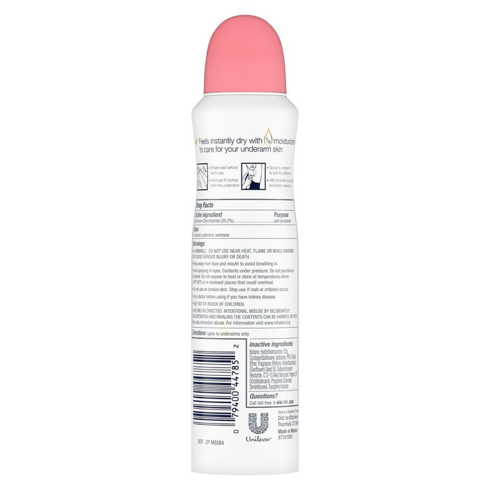 Dove Dry Spray Antiperspirant & Deodorant Rose Petals - 3.8oz