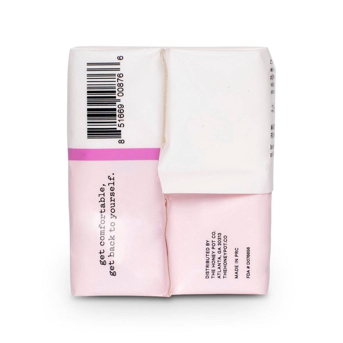 The Honey Pot Organic Cotton Non-Herbal Regular Pads - 20ct