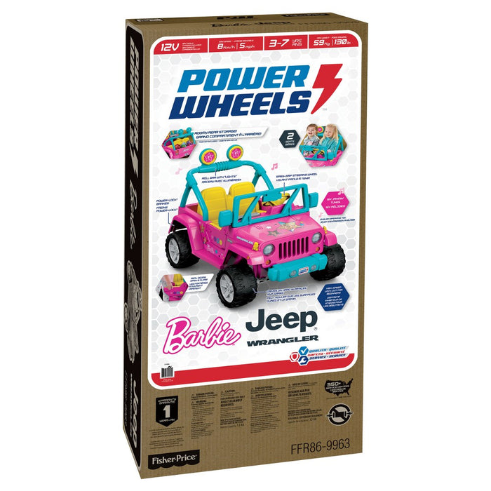 Power Wheels Barbie Jeep Wrangler - Pink (LOCAL PICKUP ONLY)