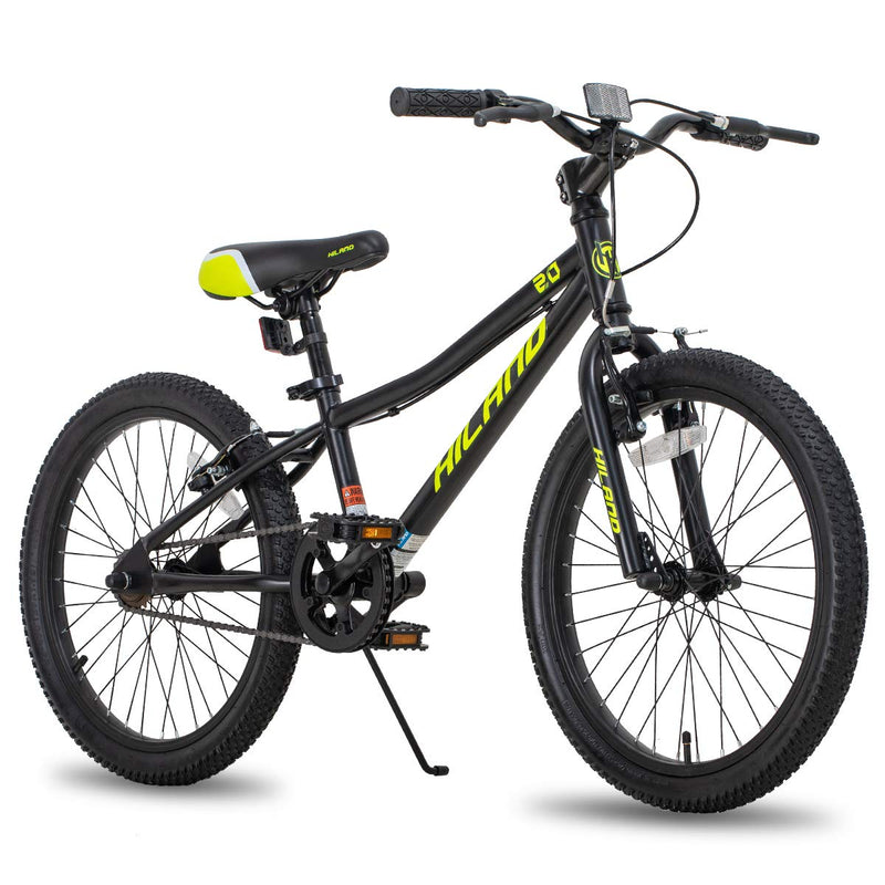 HH HILAND 20 Inch Kids' Bicycles Mountain Bike For Boys, Girls 5+ Years Old, Single Speed Kids Bicycles With Dual Handbrakes, Child Bike Black (LOCAL PICKUP ONLY)